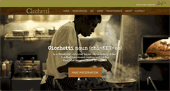 Desktop Screenshot of cicchettiseattle.com